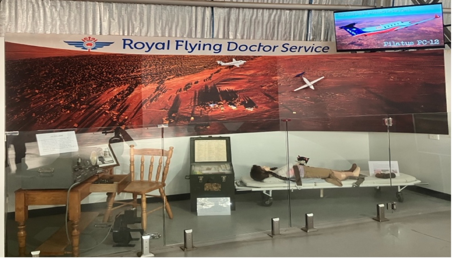 The new Royal Flying Doctor Service display