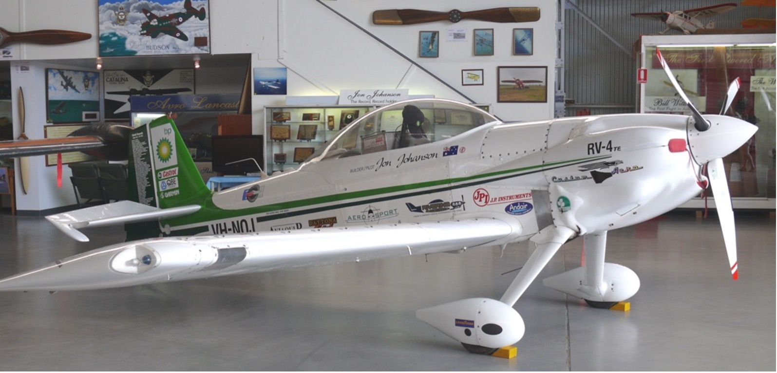 Jon Johansen's Van's RV-4 in the museum collection